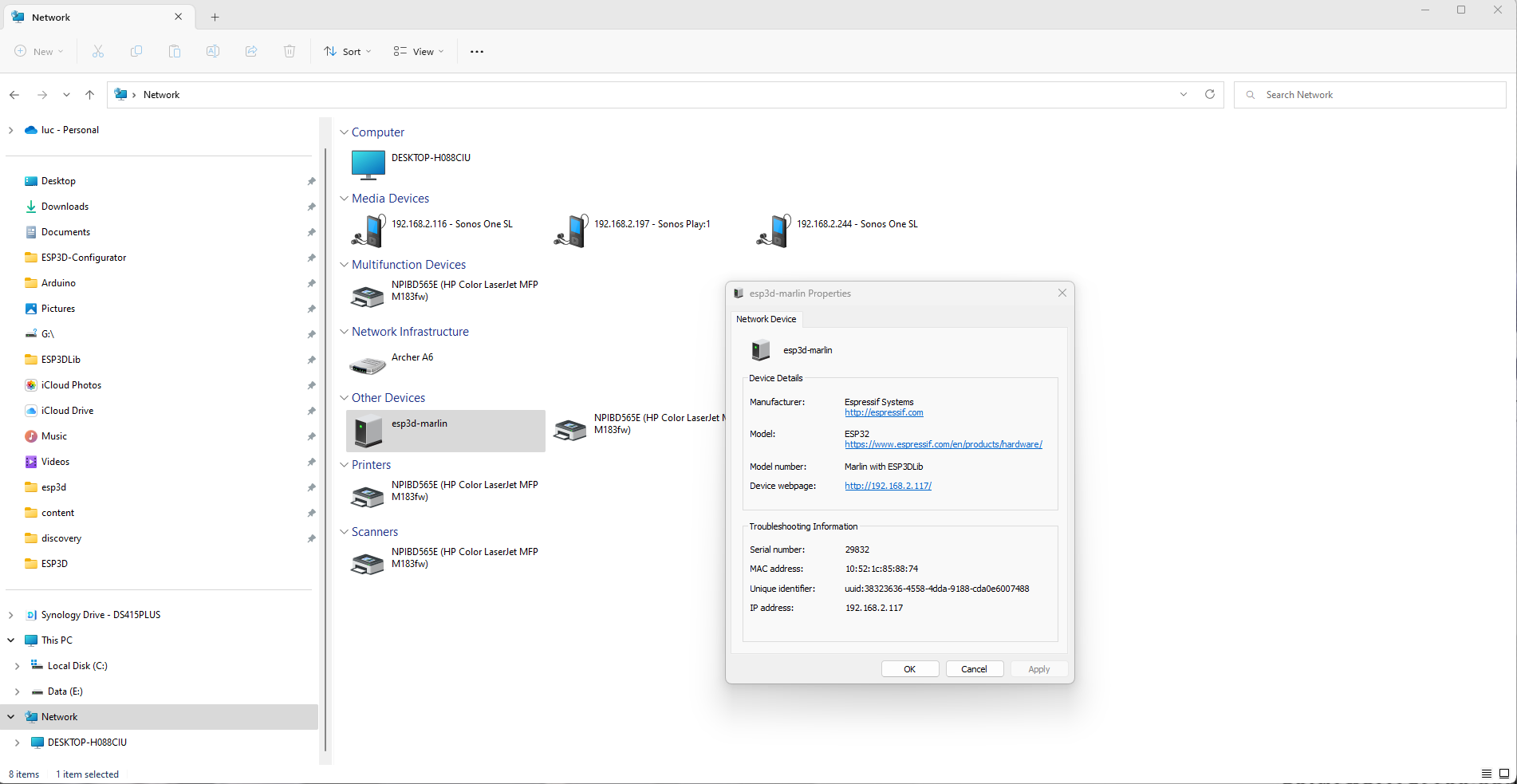 SSDP on Windows