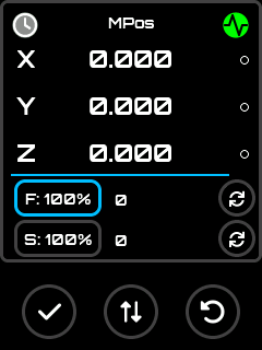 Status Screen MPos