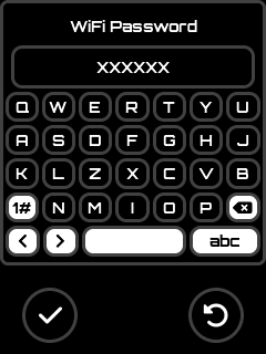 WiFi Scan - Password entry